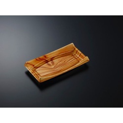 中央化学 刺身容器 CF 船 50 木理BR 本体