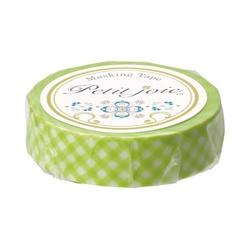 マスキングテープ　ギンガムチェック（グリーン）