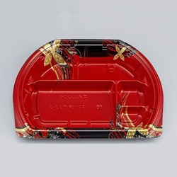 シーピー化成 弁当容器 BFN味音(みおん)32-2 結花赤 本体