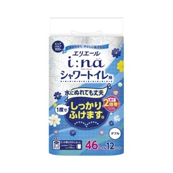 イーナトイレット　２倍巻１２Ｒ　シャワー用　Ｗ×６