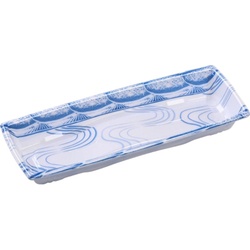 鮮魚トレー 角盛鉢30-11(35)A 水紋青 エフピコ
