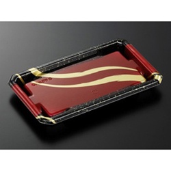 中央化学 寿司容器 CF にぎり L 8 聚楽BK-BK 本体