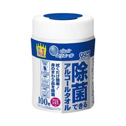 エリエール除菌アルコールタオル　１００枚入×４