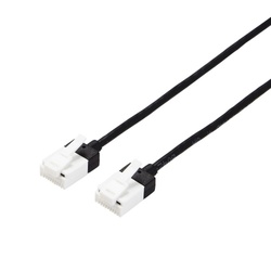 ＬＡＮケーブル　ＣＡＴ６Ａ　１ｍ　爪折れ防止　黒