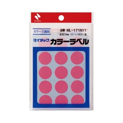 マイタックカラーラベル　２０ｍｍ　桃