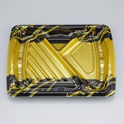 【廃番商品】シーピー化成 弁当容器 BFみくら8S-2 舞帯金 本体