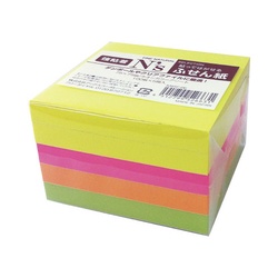 Ｎ’ｓ強粘着ふせん　７５×７５　ネオン　５冊入