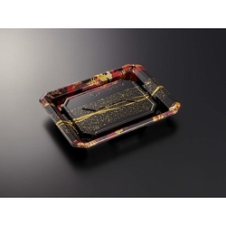 中央化学 寿司容器 HS澄板18-14 一陣R-BK 本体