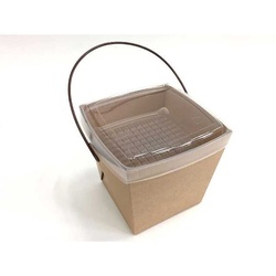 協和パック 弁当容器 デリメイト TK125 嵌合容器付 クラフト セット