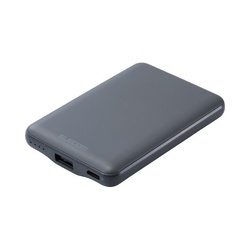 モバイルバッテリー　５０００ｍＡｈ　薄型　グレー