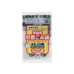 市町村ゴミ袋 船橋市指定 可燃用 45L 10P 手付 ジャパックス