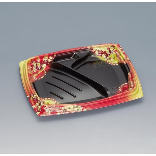 弁当容器 祝い膳24-20-4H 小町内黒 福助工業