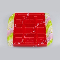 シーピー化成 弁当容器 BFN味音(みおん)13-1 春茜 本体