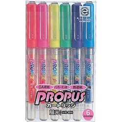 蛍光マーカー　プロパスカートリッジ　６色セット