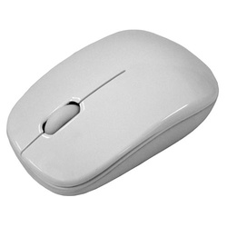 無線３ボタンブルーＬＥＤマウス　ホワイト