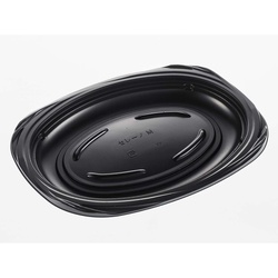 軽食容器 セレーノ M(エネピスS1)黒 デンカポリマー