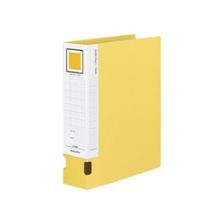 チューブファイルＶツインオール樹脂Ａ４縦　２穴黄