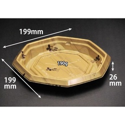 リスパック どんぶり容器 バイオ のぞみ 八角200B 本体 K-ウォール金J10