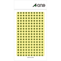 カラーラベル　丸型　５ｍｍ径　金