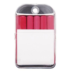 工事用　チョーク　赤　１０本入　プラケース付