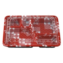 弁当容器 CY-3-1 ゆたか赤セット(OPS) エフピコチューパ