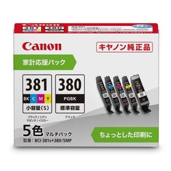 インクタンク　ＢＣＩ−３８１Ｓ＋３８０／５ＭＰ