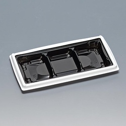 弁当容器 箱膳25-13-1H 白内黒 福助工業