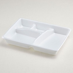 弁当容器 F-6(本体)白 青葉紙業