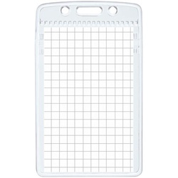 名札ケース　名刺ＩＤカード用タテ型チャック付５０枚