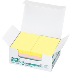 強粘着ふせん　Ｋ２　７５×５０　パステル混色１０冊