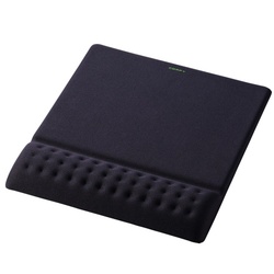 マウスパッド　リストレスト一体型　ワイド　ブラック