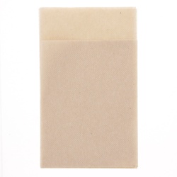 イデシギョー 紙ナプキン 6折 ポリ入 ストレート 未晒 100枚/袋