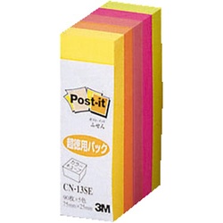 ポストイット　キューブ　蛍光色　超徳用　７５×２５
