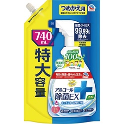 らくハピ　アルコール除菌ＥＸ　詰替　７４０ｍｌ