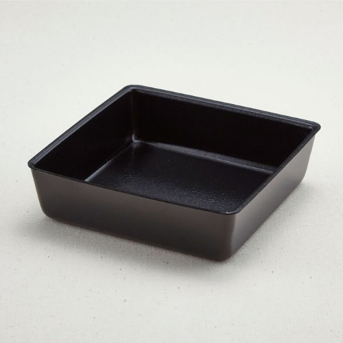 弁当容器 角折 40(本体)くろ 青葉紙業