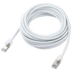 ＬＡＮケーブル　ＣＡＴ７　５ｍ　メッシュ　ホワイト