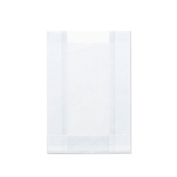 HEIKO 窓付耐油ガゼットパック 小 白無地 100枚