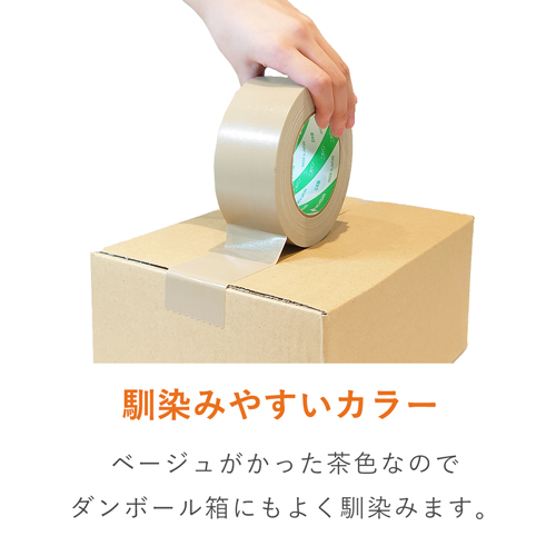 廃番商品】ニチバン 布粘着テープLS No.102N 黄土 50mm×25m 102N750