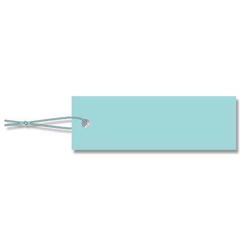 【廃番商品】HEIKO 提札 ミニパック No.601 ブルー ブルー綿糸付 100枚