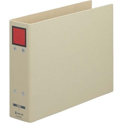 保存ファイルドッチ（両開き）Ａ４横背幅６５ｍｍ赤