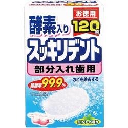 スッキリデント　入れ歯洗浄剤部分入歯用　１２０錠