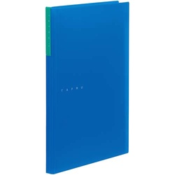 クリアーファイルタフル（透明）　Ａ４縦１０Ｐ青×５