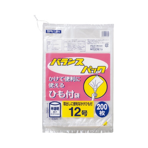 バランスパック規格袋ひも付１２号×２５