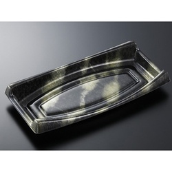 中央化学 刺身容器 CF 船 70 霧島BK 本体