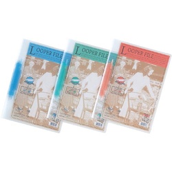 ルーパーファイル　背幅６ｍｍ　Ａ４縦　青