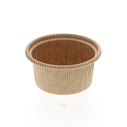 天満紙器 製菓資材 カールカップ CR8741 茶無地 100枚/袋