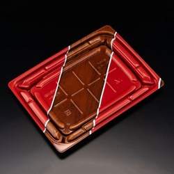 リスパック 弁当容器 バイオデリカ優枠20-15B 本体 K-とうび赤