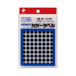 マイタックカラーラベル　８ｍｍ　黒ｘ１０