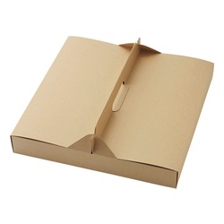 HEIKO 食品箱 NF(ノンフッ素)ネオクラフト キャリーピザボックス 12インチ用 10枚/袋