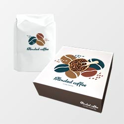 コーヒーギフト箱(170×184×55mm・組箱（額あり）・カードB 310g・UV（超光沢）・22営業日)